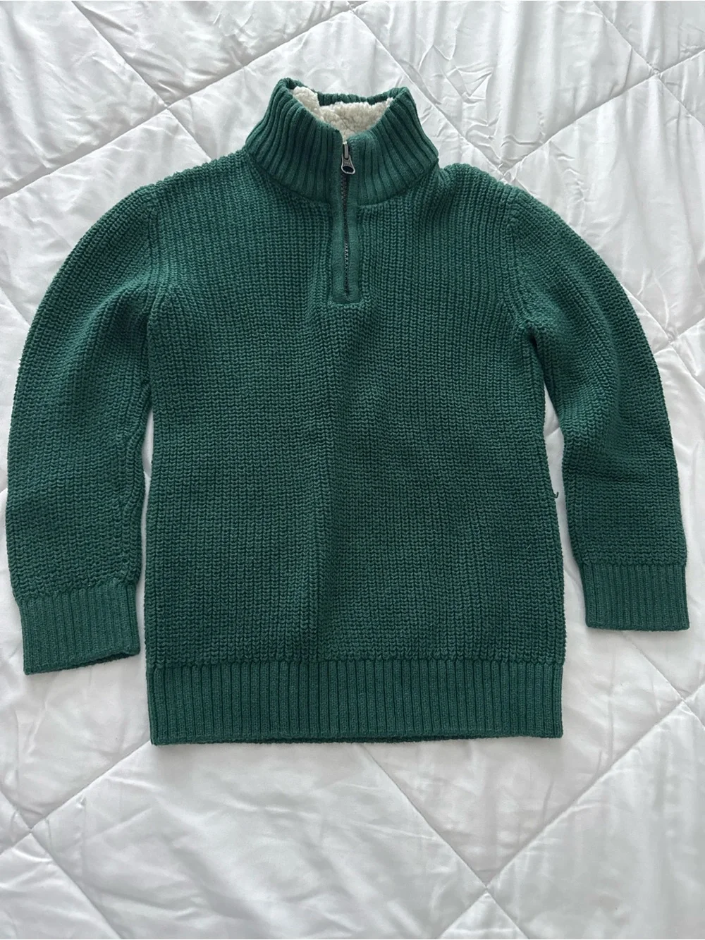 The Children's Place Emerald Half-Zip Sweater